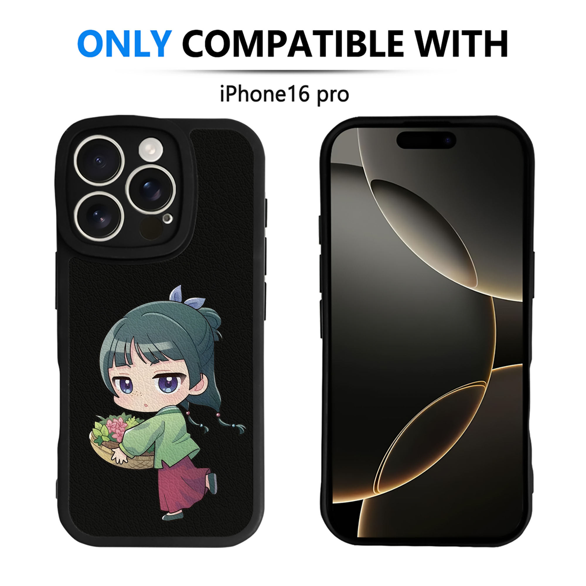 薬屋のひとりごと The Apothecary Diaries 【iPhone 16シリーズ対応】シリコンスマホケース（レザー調） 材質：シリコン